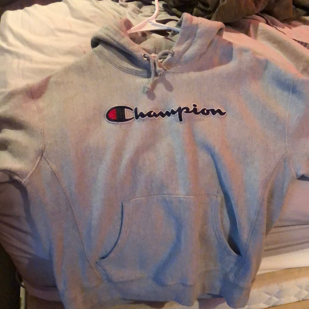 Never Worn Gray Reverse Weave Champion Hoodie